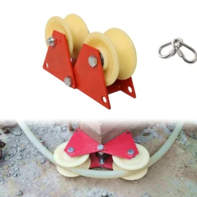 Labor-saving Rope Anti-wear Wheel Cable Retract Protector Sling Safe Rope Pulley - Image 1 of 4