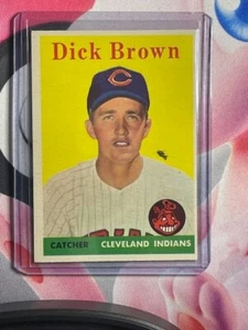 1958 Topps - Dick Brown #456 (RC) Cleveland Indians - Picture 1 of 2