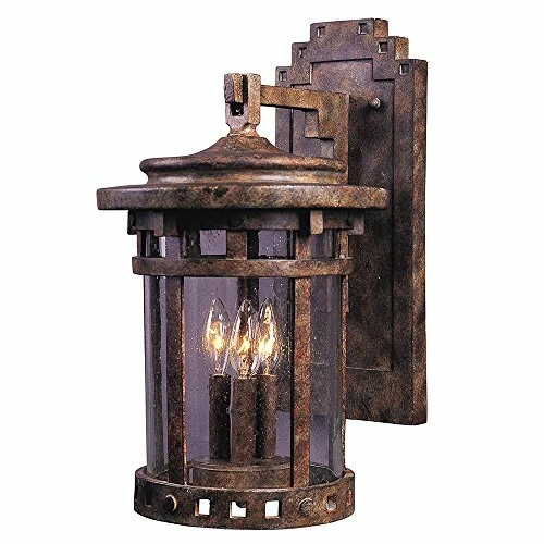 Maxim Lighting 40035CDSE Three Light Sienna Seedy Glass Wall Lantern, Copper - Image 1 of 1