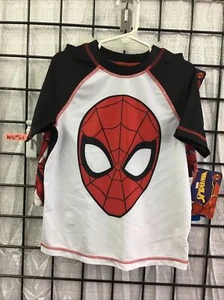 Marvel Spider-Man Boys 2pc. Swim Set: Rash Guard Shirt & Swim Trunks Size XS - Picture 1 of 3