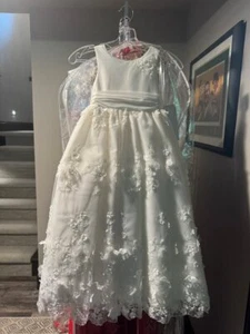 Christina Wu 12506 Ivory Little Girls First Communion Party Gown Dress sz 4 NWT - Picture 1 of 8