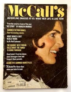 McCall’s 1974 July Magazine Vintage ~ Jackie Onassis Kennedy Marilyn Monroe - Picture 1 of 2