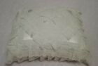 12.5" x 10.5" Ivory Silk Scatter bedroom cushion (with filled firm feathers)
