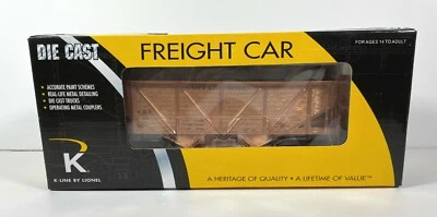 K-line by Lionel 72-13232 Copper Basin Hopper no Load Copper Plated Diecast New - Image 1 of 4