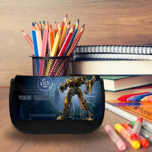 Bumblebee Transformers Personalised Black Pencil Case - Add Name-PCB 1085 - Picture 1 of 3