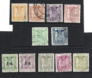 NEW ZEALAND POSTAL FISCALS 11 stamps FINE USED incl. SGF 146 154 203 206 208 211 - Picture 1 of 2