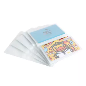 5Pcs 6Page 24Card Plastic Wallet Insert For Bifold Business Credit Card Hold Hot - Picture 1 of 6
