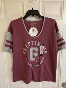 NWT Harry Potter Gryffindor TShirt Women’s S Maroon Red Hogwarts Wizard Top - Picture 1 of 7