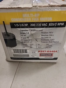 TOTALINE P257-E5464 HP 1/3-1/6, 208/230 VAC MOTOR - Picture 1 of 3