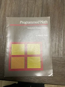 Programmed Math Percent- problem Solving By Allan D Suter - Bild 1 von 3