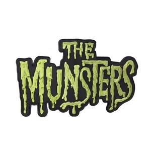 Auténtico parche trasero bordado con logotipo de Rock Rebel The Munsters NUEVO - Imagen 1 de 1