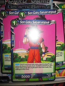 DRAGON BALL SUPER PLAYSET (LOT DE 3) SON GOKU SAIYAN ENJOUE BT1-033 C FR - Picture 1 of 1