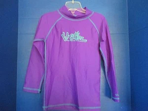 SKINZ~Purple LONG SLEEVE RASH GUARD~Youth Size 10 - Picture 1 of 3