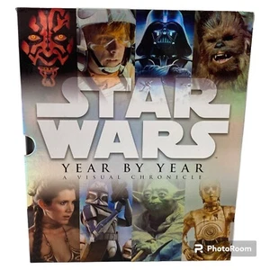 Star Wars Year by Year a Visual Chronicle HC Large Book Slipcase + 2 Photo Cards - Picture 1 of 15