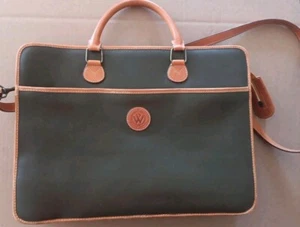 WP Magnum Genuine Leather Briefcase Attache Tote Bag Cross Body - Picture 1 of 13