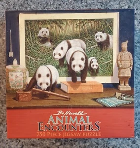 NUOVO Bo Newell INCONTRI ANIMALI 750 pezzi puzzle panda giganti - Foto 1 di 6