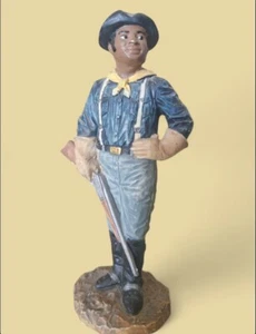 Buffalo Soldier Figurine Vintage 6 Inches  - Picture 1 of 6