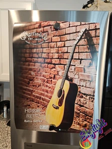 RARE 2012 SPECIAL ED. MARTIN GUITAR HD-28E RETRO READY TO FRAME POSTER - Picture 1 of 9