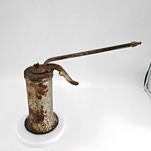 Vintage Metal Oil Can – Rusty Patina Shop Display – Pump Works - Picture 1 of 7