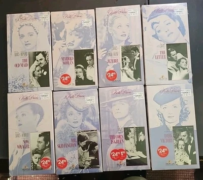 Lot Of 8 Bette Davis VHS SEALED MGM UA CGC Motor City Collection VTG  Foto 1 de 4