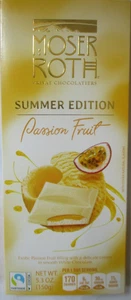 6 BARS MOSER ROTH SUMMER EDITION PASSION FRUIT WHITE CHOCOLATE 5.3-OZ - Picture 1 of 4