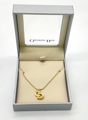 Auth Christian Dior CD Logo Gold Accessories Set12 W/Box SK100552 - Image 1 of 4