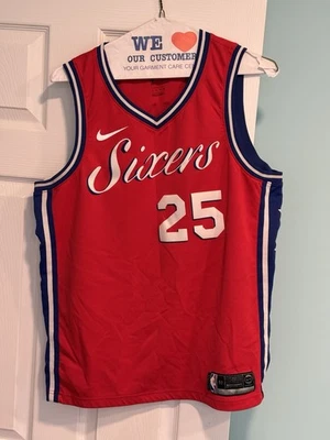 Nike NBA PHILADELPHIA 76ERS BEN SIMMONS RED SWINGMAN JERSEY MEN'S XL - Image 1 of 2