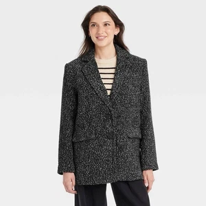 Universal Thread Damen Oversized Blazer Schwarz/Weiß Large - Bild 1 von 2