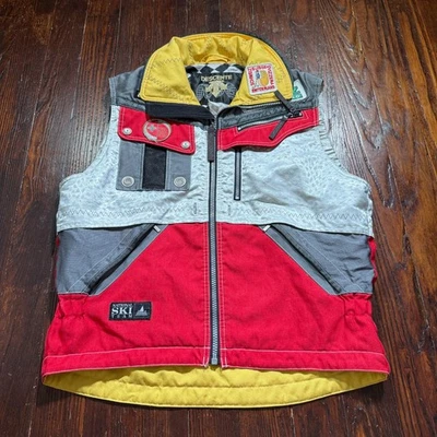 Vintage Descente Vest Mens L Colorblock 1997 Swiss Ski Team Suisse Sbrinz - Image 1 of 4