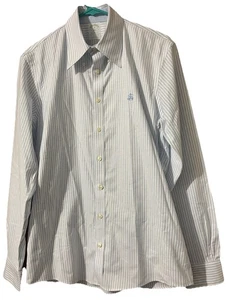 Brooks Brothers Hemd Herren M blau gestreift Milano Fit Supima Baumwolle Button Down - Bild 1 von 7