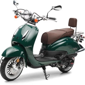 Motorroller 50 ccm Burnout EasyCruiser Eco Dunkelgrün 45 km/h - Bild 1 von 6