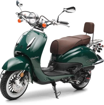 Motorroller 50 ccm Burnout EasyCruiser Eco Dunkelgrün 45 km/h - Bild 1 von 4