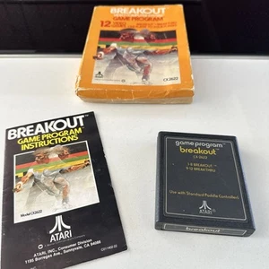 BREAKOUT ATARI 2600/7800/2600+ CX2622 Cartridge Tested & working NTSC Box Manual - Picture 1 of 4