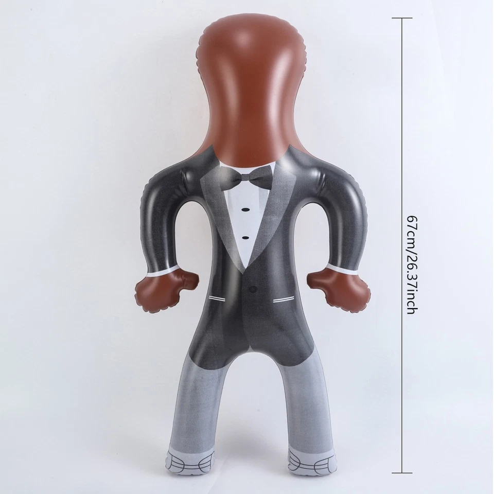 67cm Blow Up Doll Bachelorette Party Decor Inflatable Model Tailcoat Hen Night - Image 1 of 4