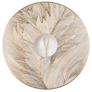 Round Metallic Sliver Vinyl Placemats Set of 6 15 inches Hollow Out Table mat... - Picture 1 of 7