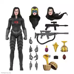G.I. Joe Ultimates Baroness (Black Suit) SUPER7 Ultimate 18cm - Picture 1 of 5