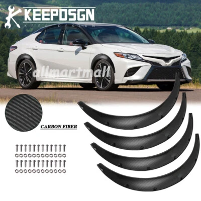 CARBON FIBER for Toyota Camry Fender Flares Wide Body Kits Wheel Cover Protect - Imagem 1 de 4
