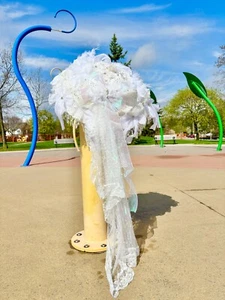 handmade lace white umbrella,lolita umbrella,cosplay ,birthday gift,unique gift - Picture 1 of 11