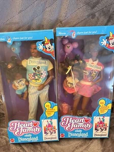 The Heart Family Visits Disney Land Barbie & Ken AA/Black Mattel #7557 1991 - Picture 1 of 4
