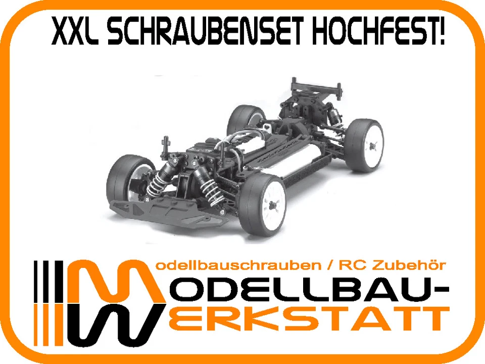 XXL Schrauben-Set Kyosho Pure Ten Alpha 3 2 EP Elektro Stahl hochfest screw kit - Bild 1 von 1