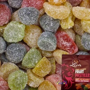 Lion Fruit Pastilles Fruit flavour hard gums coated in sugar 250g-5kg - Picture 1 of 6