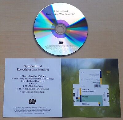 SPIRITUALIZED Everything Was Beautiful 2022 UK Numbered 7-track Promo Test CD • 7.12€