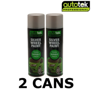2x AUTOTEK Profi Silber Felgenlack 500ml Sprühlack hohe Deckkraft - Bild 1 von 1