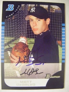 MATT DeSALVO signed RC YANKEES 2005 Bowman baseball card AUTO Autographed #181 - Picture 1 of 1