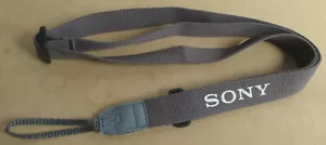 Sony Carrying Strap Handycam Camcorder Authentic Adjustable Shoulder Gray Carry - Picture 1 of 6