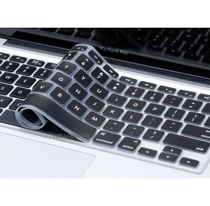 2pcs Black Silicone Keyboard Cover for Model A1921 Macbook Air 13" ONLY - Picture 1 of 2