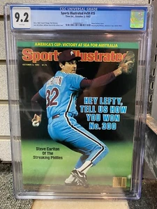 Steve Carlton Sports Illustrated CGC 9.2 Newsstand 10/3/1983 Phillies - Picture 1 of 7