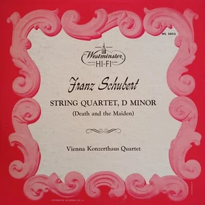 WESTMINSTER WL 50-52 *RED/SILVER* SCHUBERT QTET *VIENNA KONZERTHAUS QT* EX+ - Picture 1 of 8