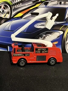 Matchbox Superfast 1981 Snokel Fire Truck 1:64 Red Diecast USEDNM Cond Ladder - Picture 1 of 9