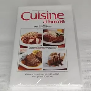 Cuisine At Home Magazine 1997-2012 Back Issue Library PC DVD-ROM 2012 New - Picture 1 of 5
